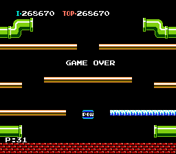 Mario Bros - Game Over :( - User Screenshot